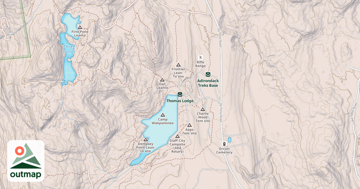 Map of Thomas Lodge