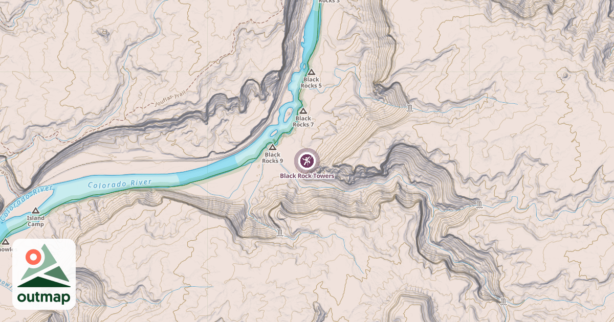 Map of Black Rock Towers