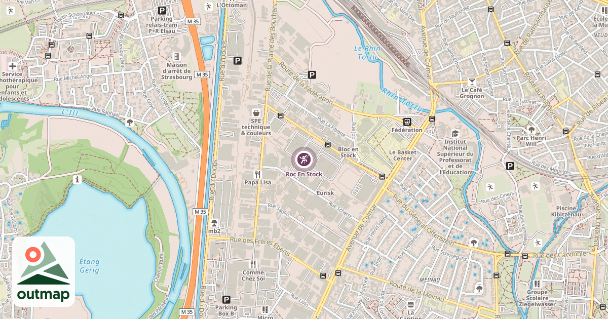 Map of Roc En Stock