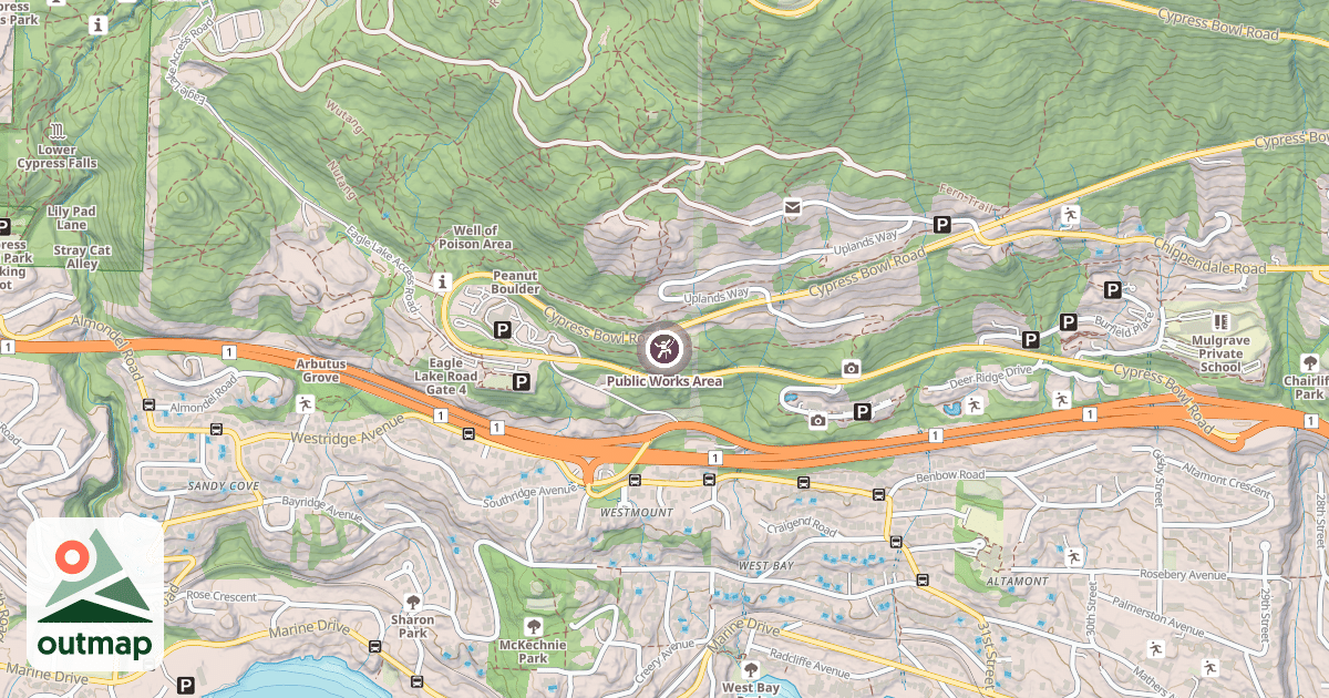 Map of Public Works Area