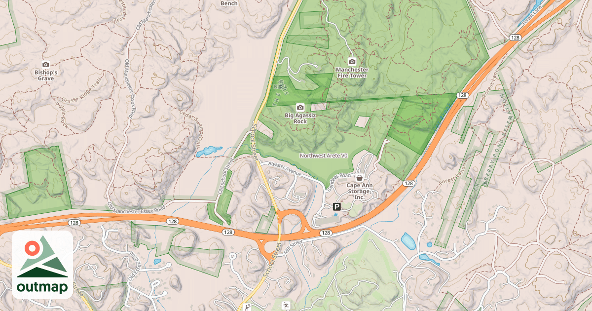 Map of Northwest Arete