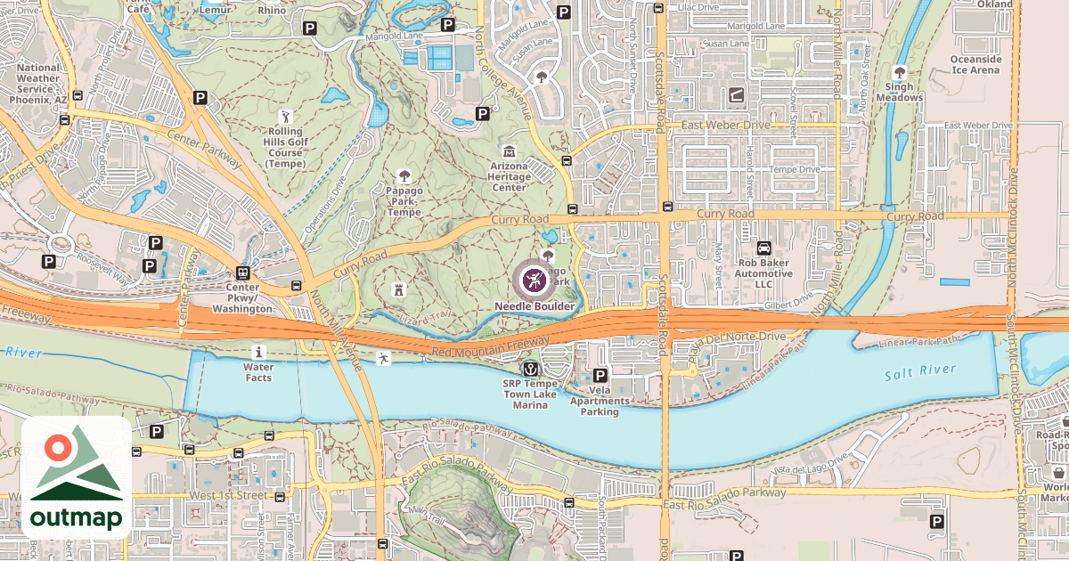 Map of Needle Boulder