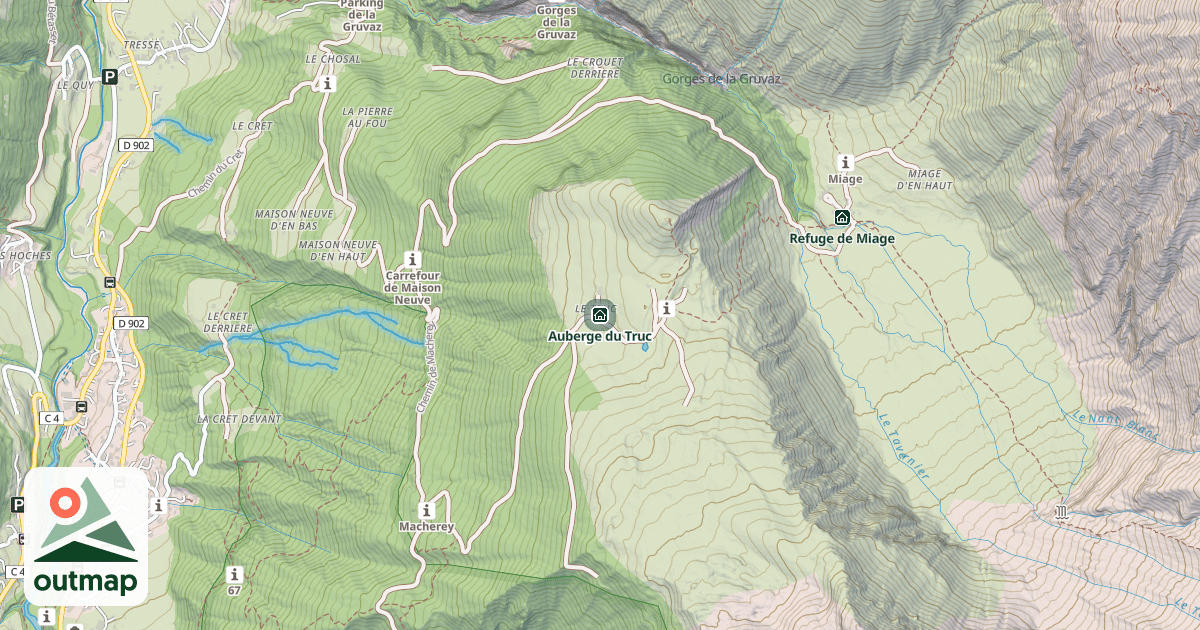 Map of Auberge du Truc