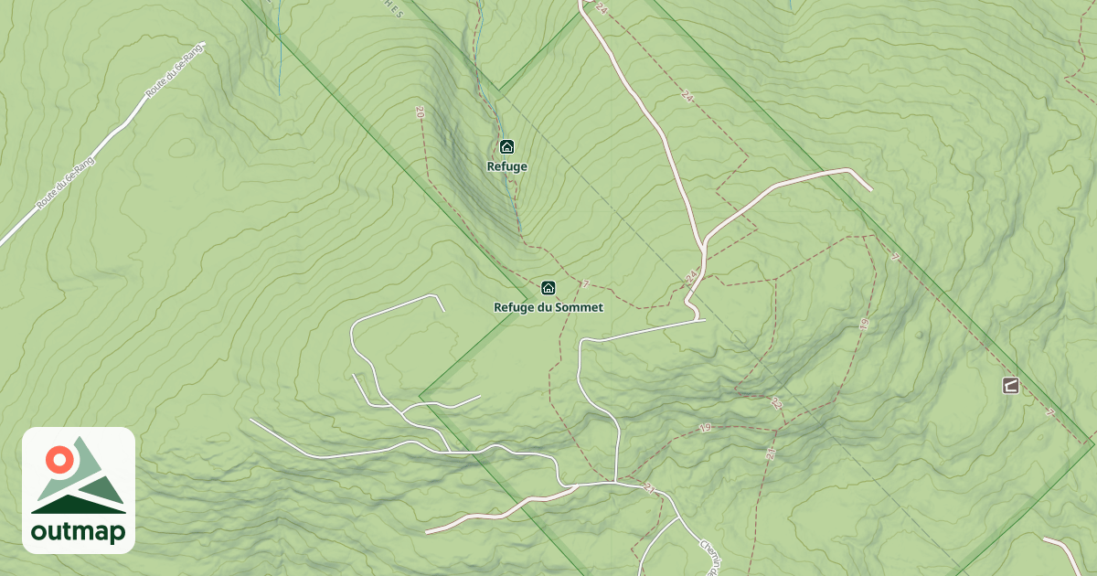 Map of Refuge du Sommet