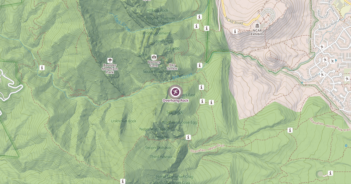 Map preview of Overhang Rock