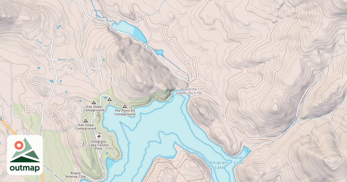 Map of Beyond the Siskiyou Sky