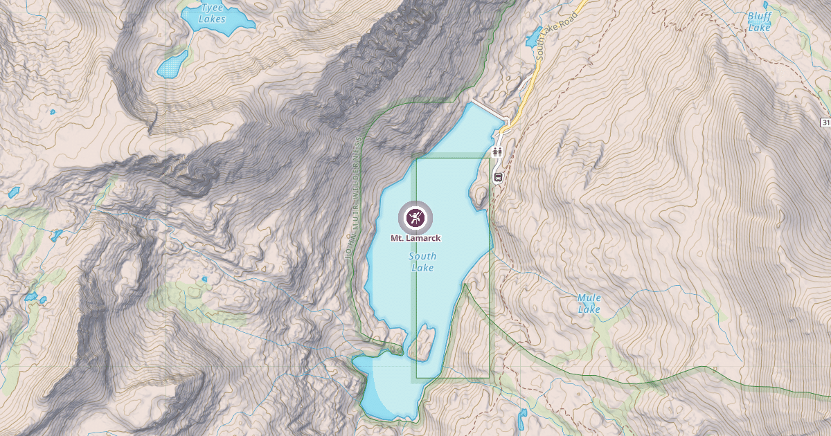 Map preview of Mt. Lamarck