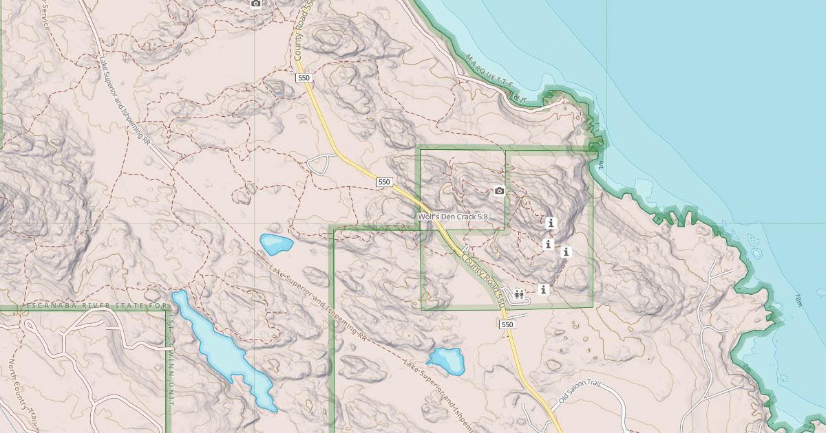 Map preview of Wolf's Den Crack