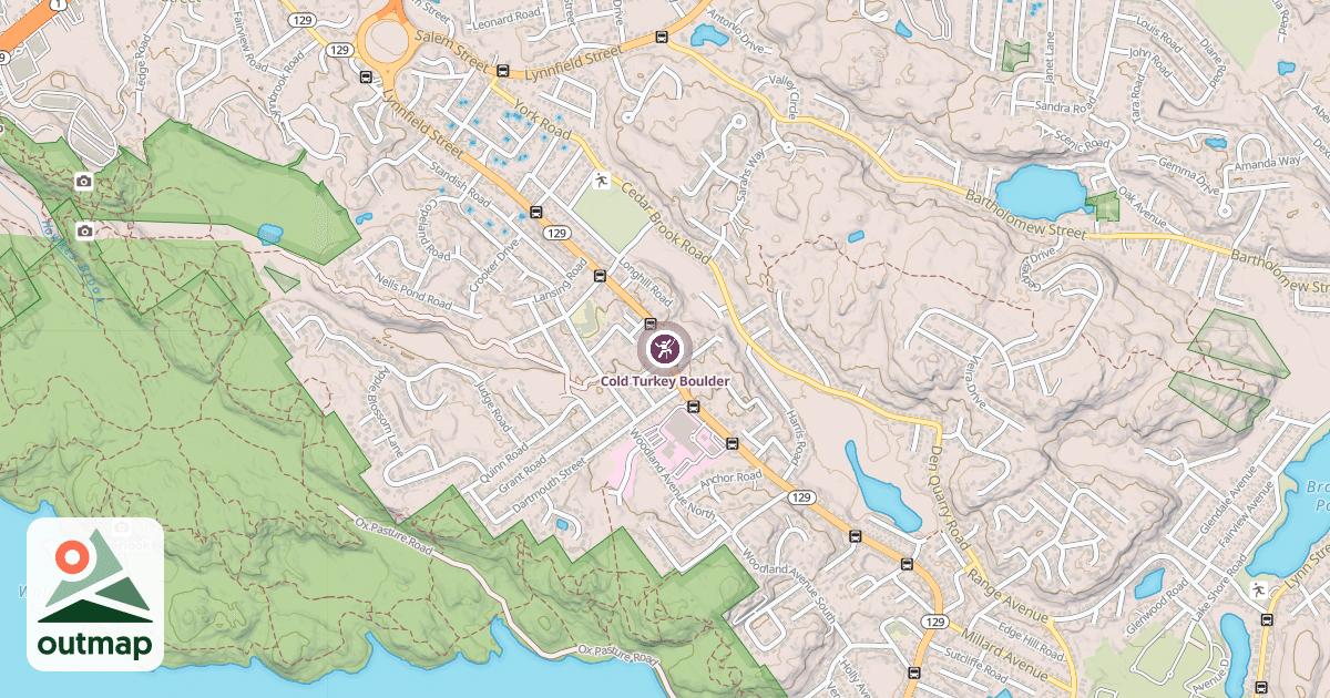 Map of Cold Turkey Boulder