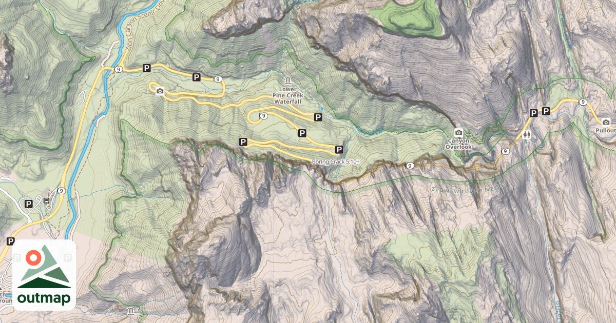 Map of Boring Crack