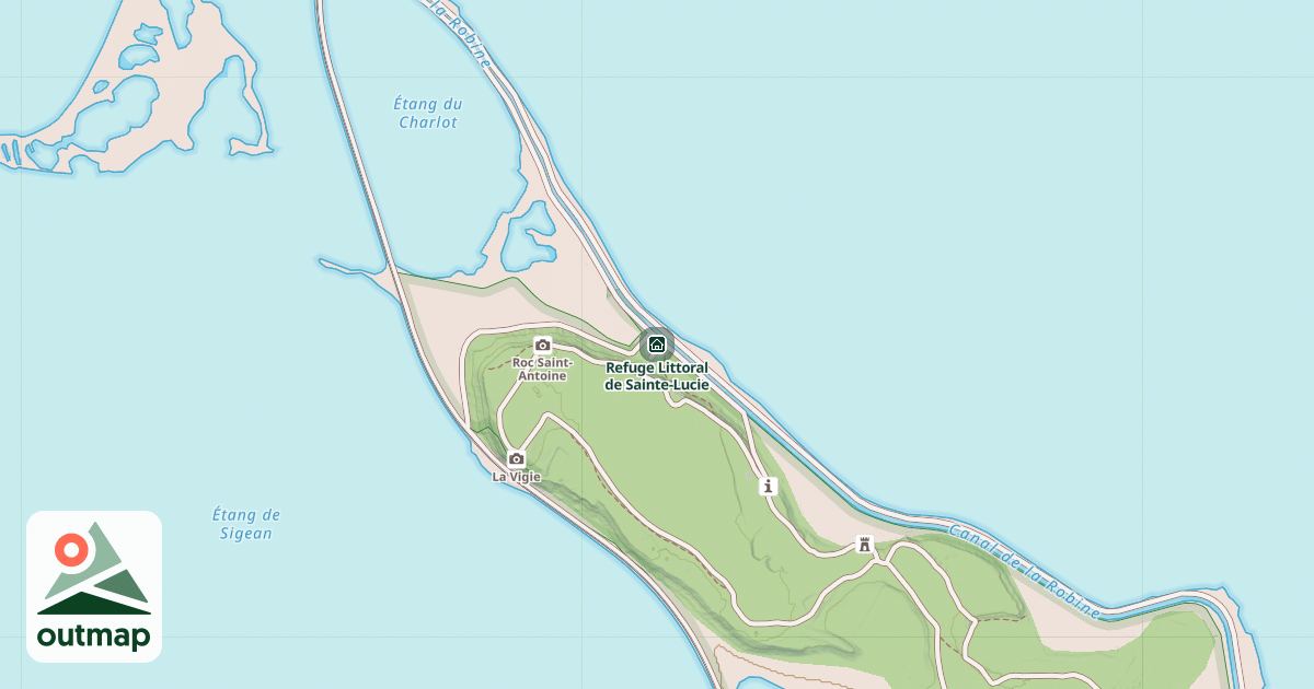 Map of Refuge Littoral de Sainte-Lucie