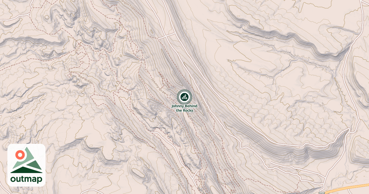 Map of Johnny Behind the Rocks