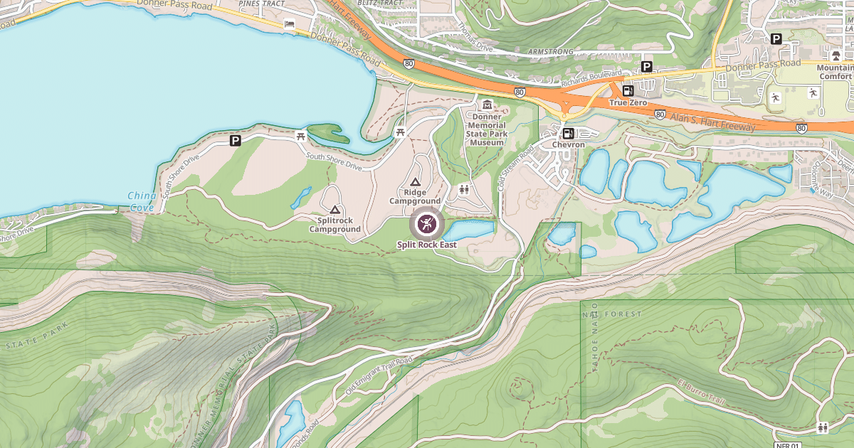 Map preview of Split Rock East
