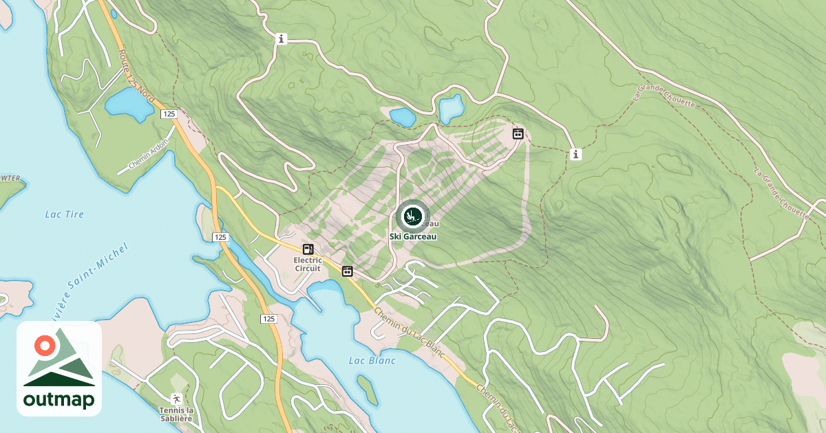 Map of Ski Garceau