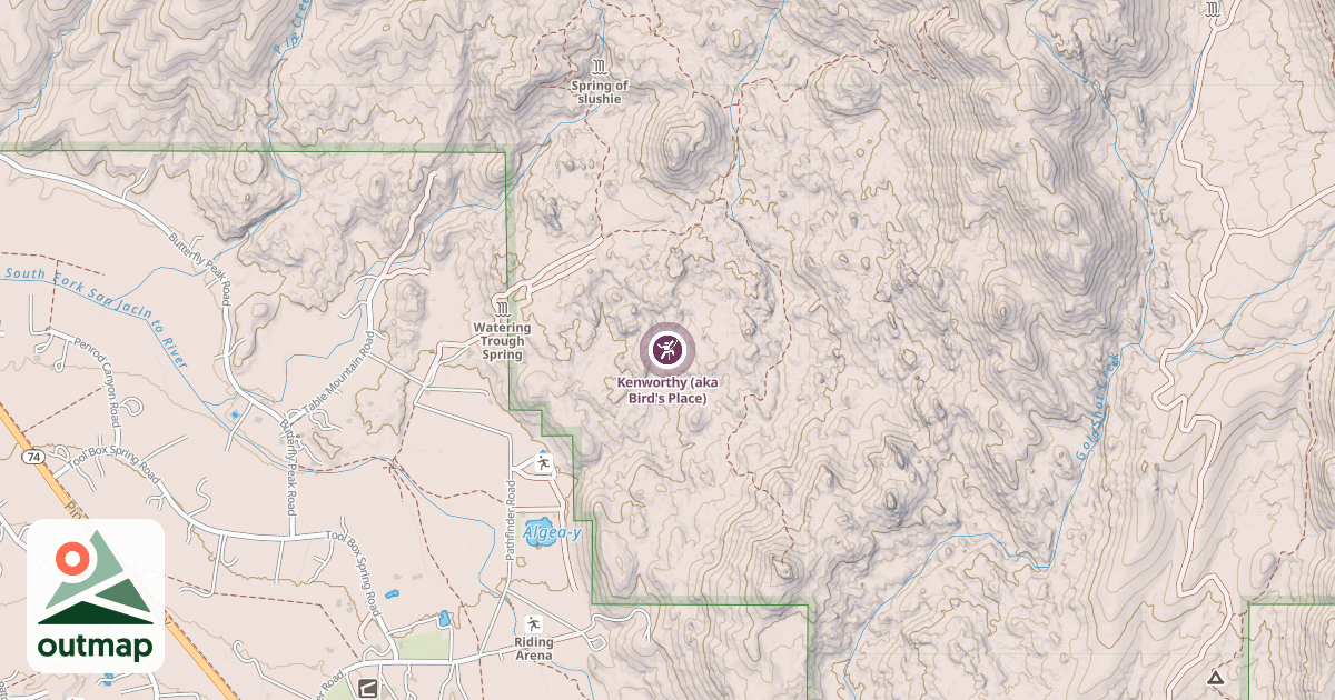 Map of Kenworthy (aka Bird's Place)