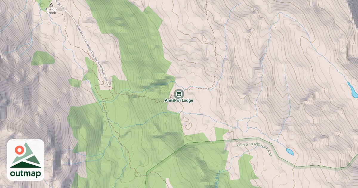 Map of Amiskwi Lodge
