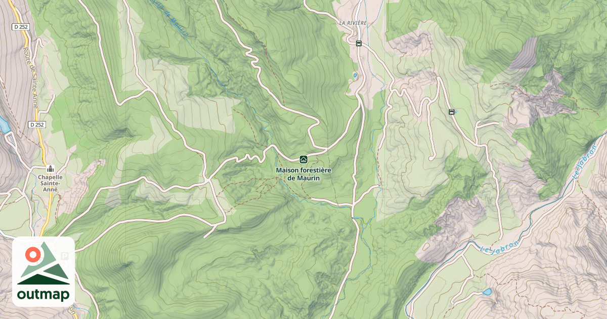 Map of Maison forestière de Maurin