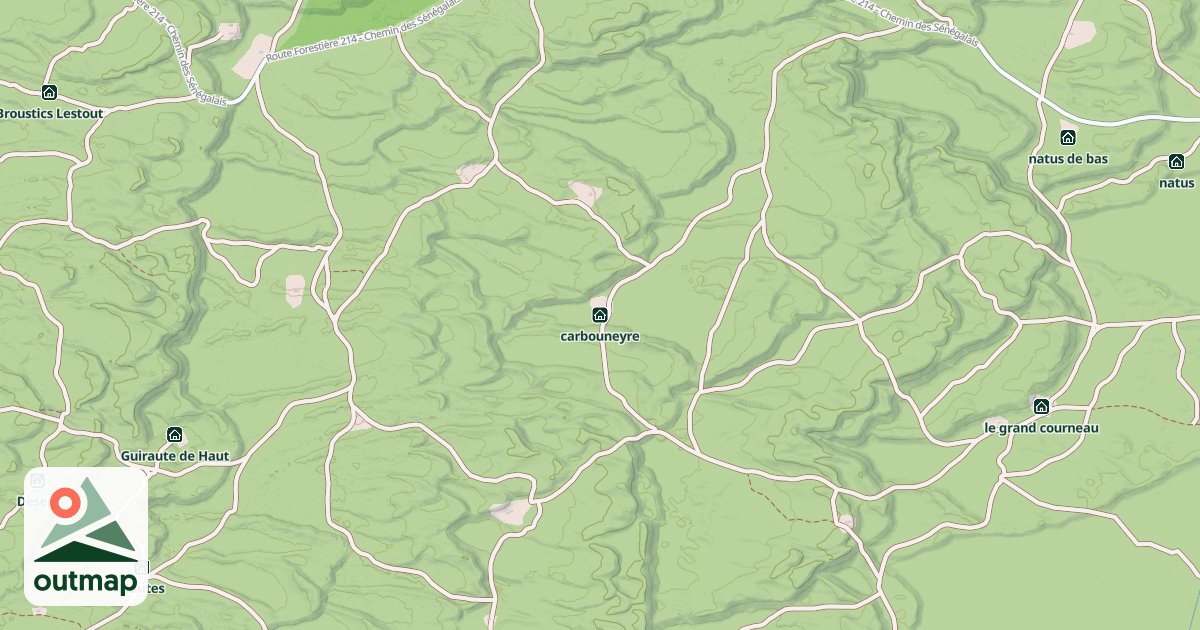 Map of carbouneyre