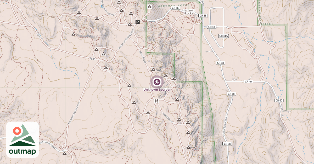 Map of Unknown Boulder