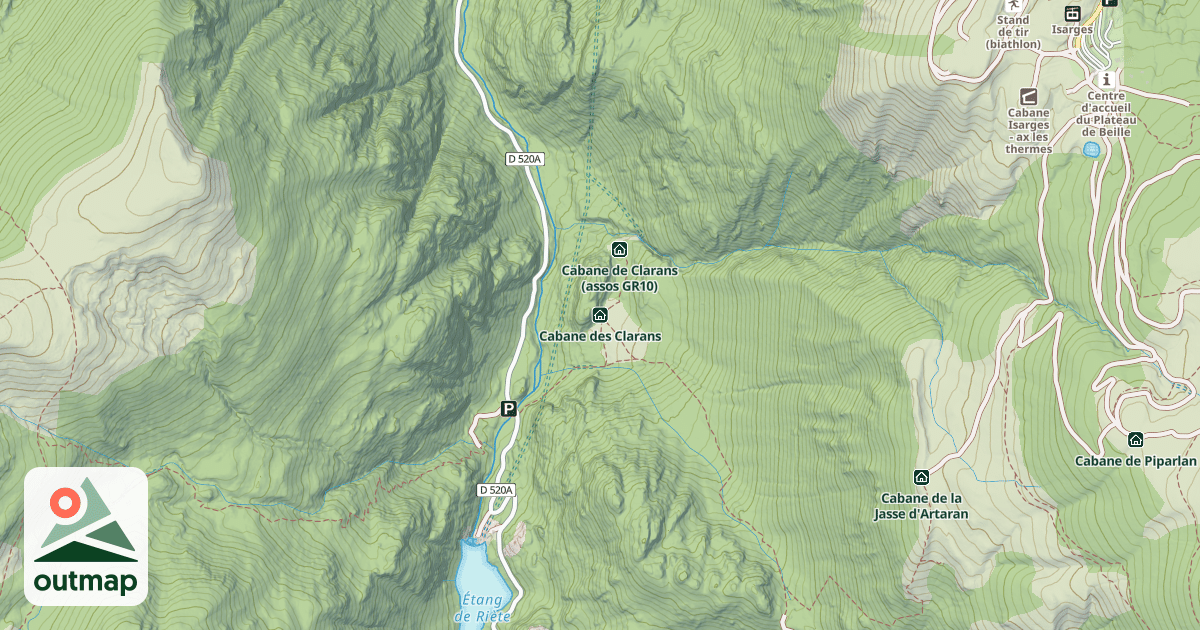 Map of Cabane des Clarans