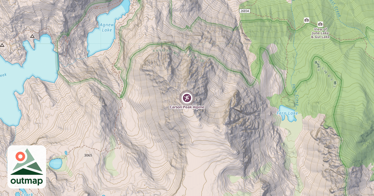 Map of Carson Peak Alpine