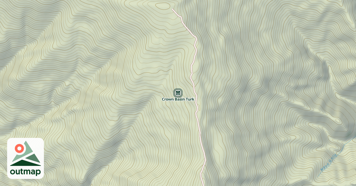 Map of Crown Basin Turk