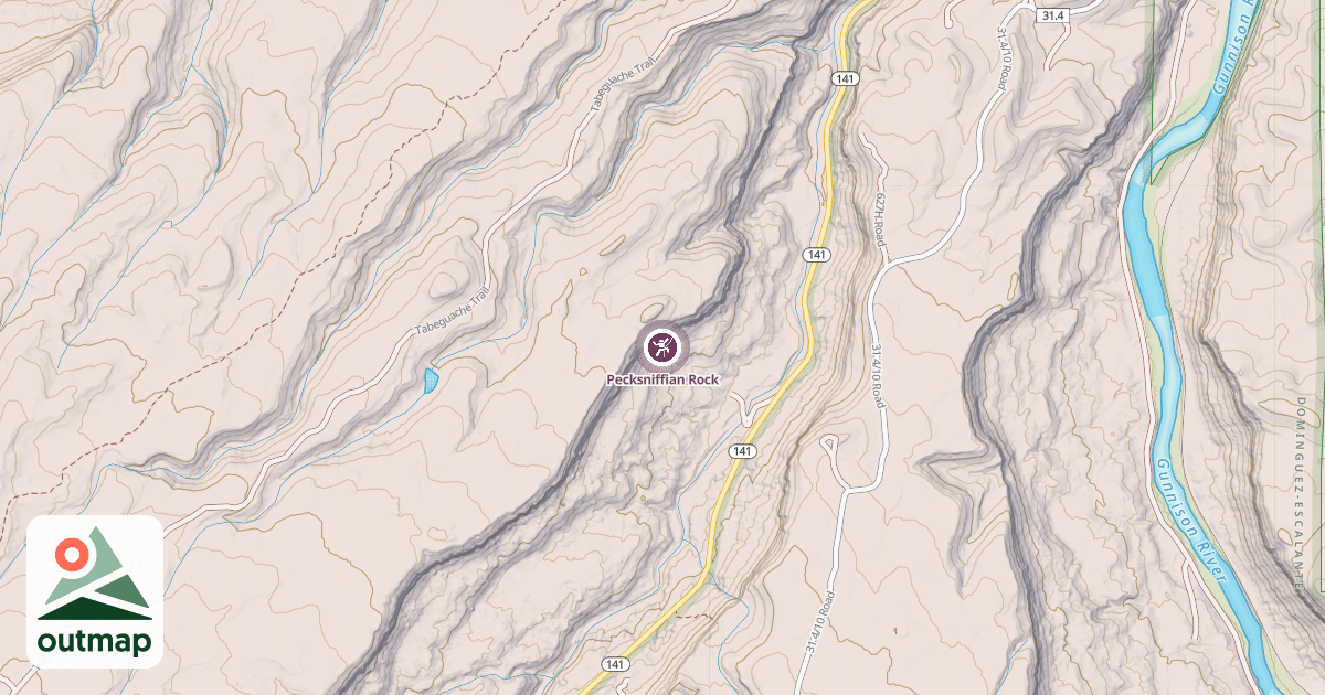 Map of Pecksniffian Rock