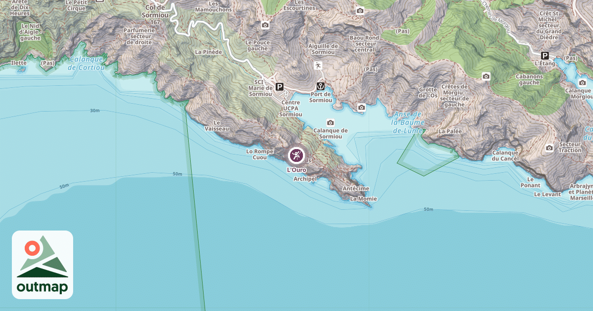 Map of L'Ouro