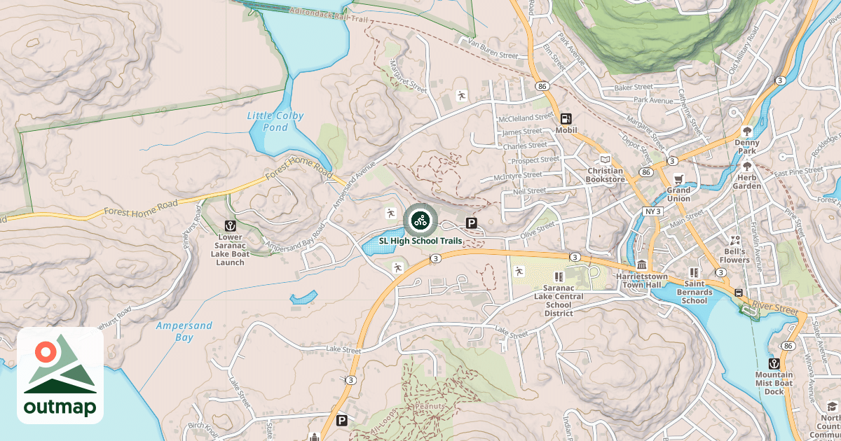 Map of SL High School Trails