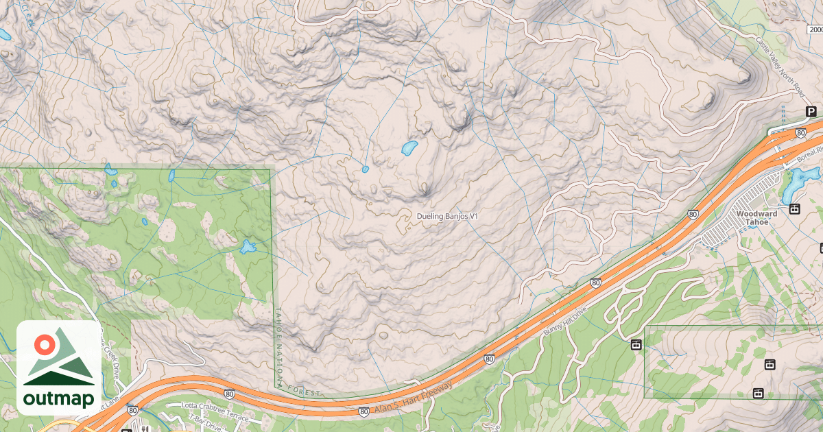 Map of Dueling Banjos