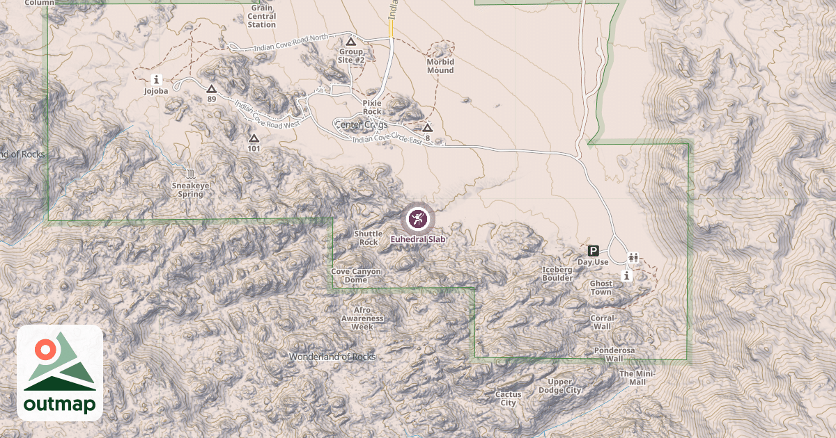 Map of Euhedral Slab