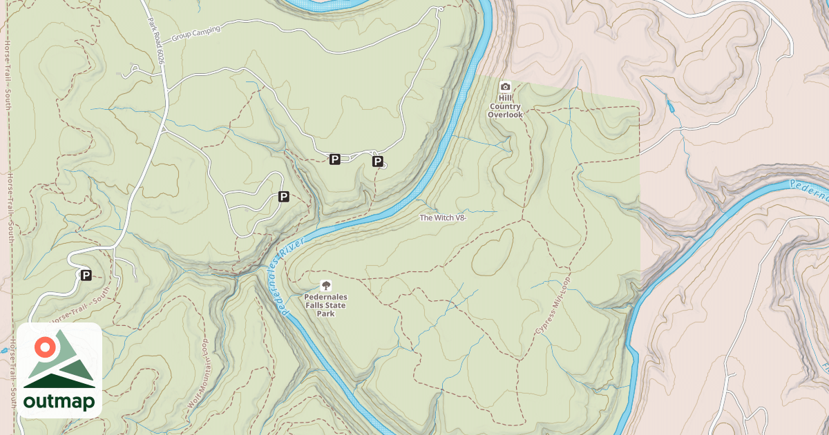 Map of The Witch in Blanco