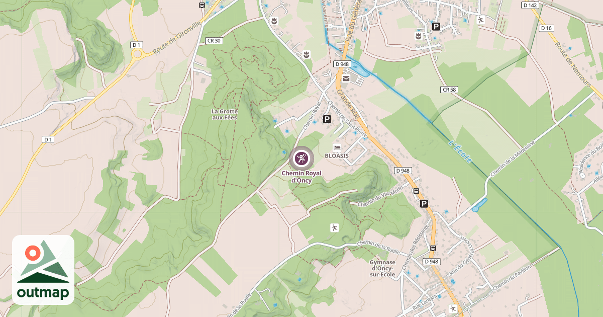 Map of Chemin Royal d'Oncy