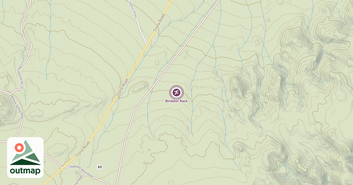Map of Birdshit Rock