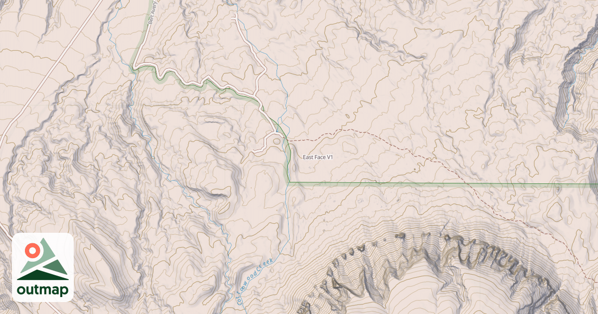 Map of East Face