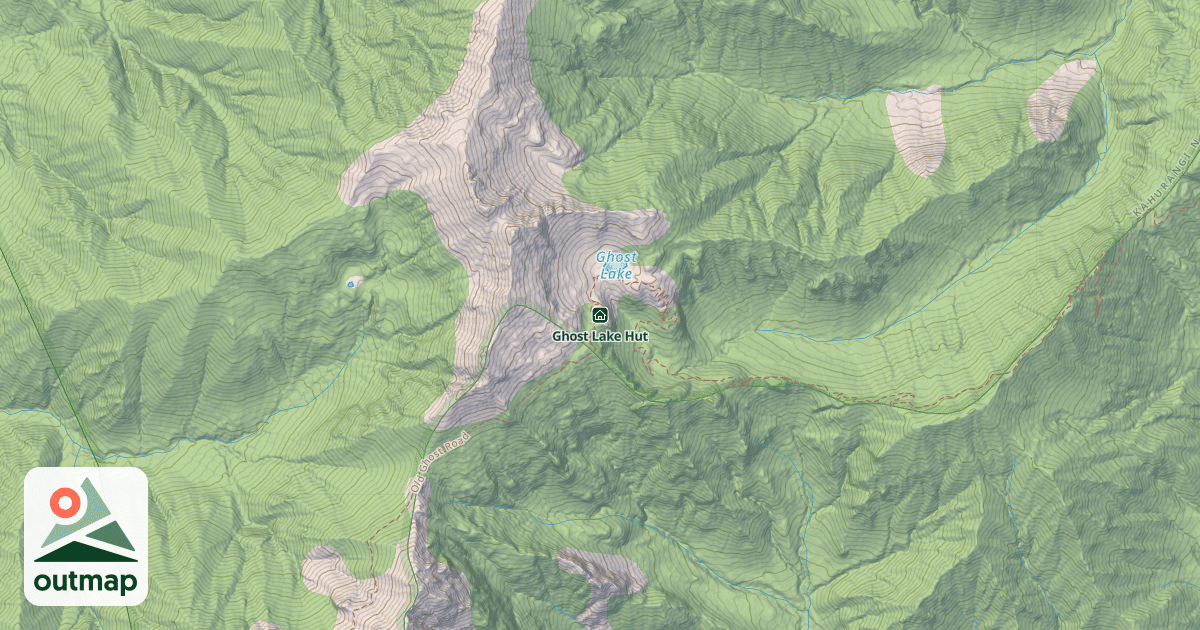 Map of Ghost Lake Hut