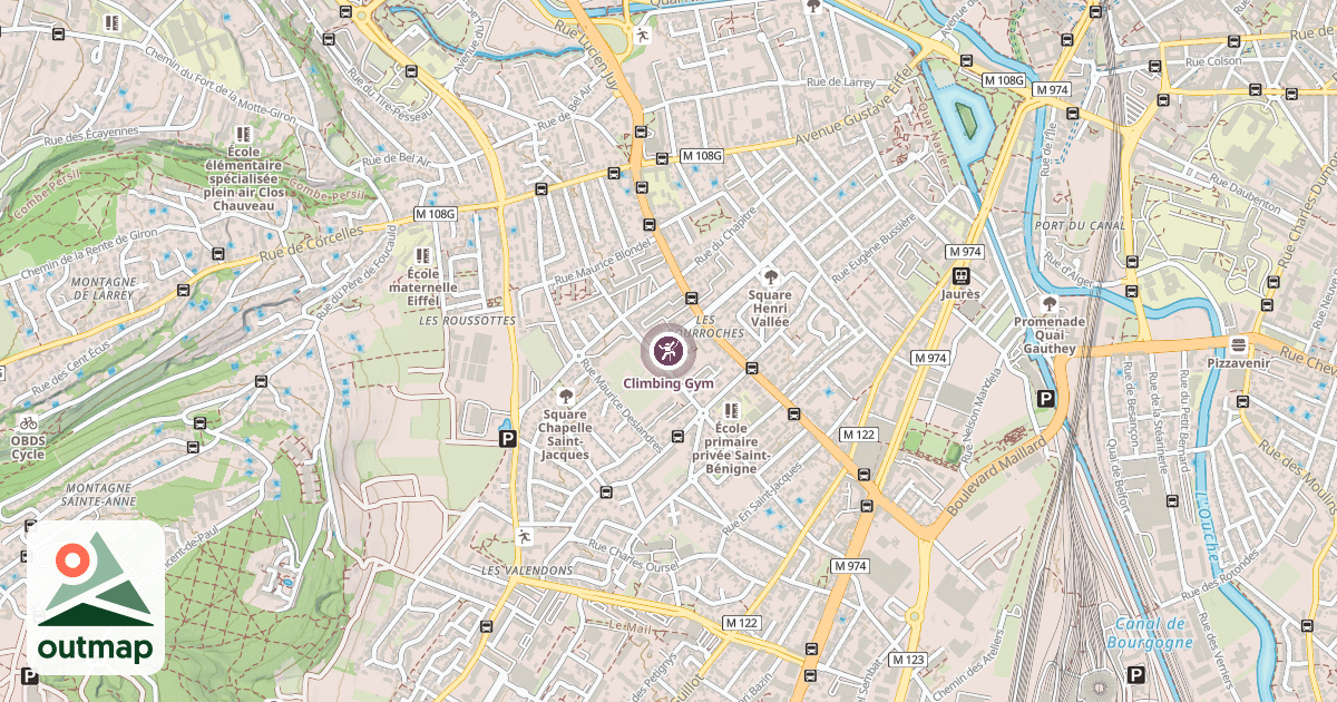 Map of Climbing Gym