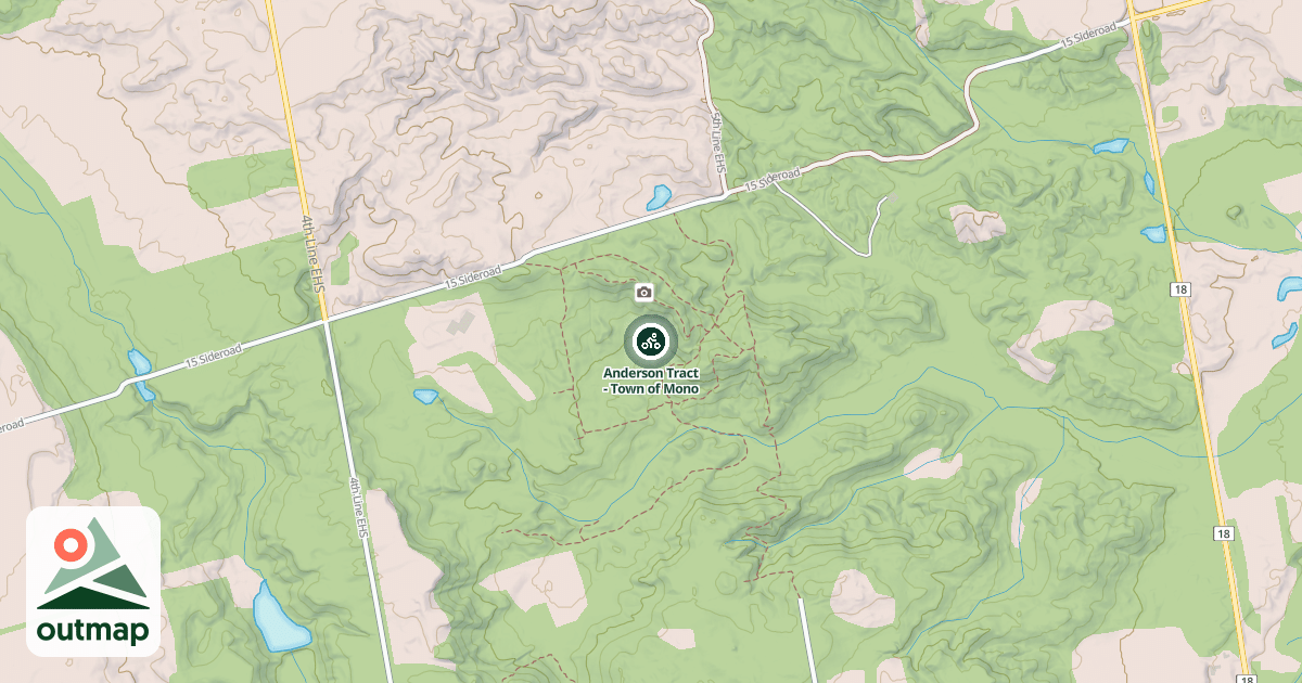 Map of Anderson Tract - Town of Mono