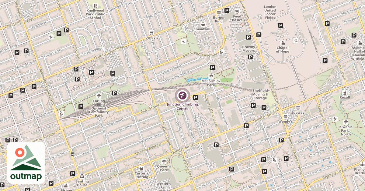 Map of Junction Climbing Centre