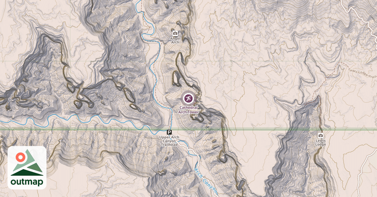 Map of Cathedral Arch Tower