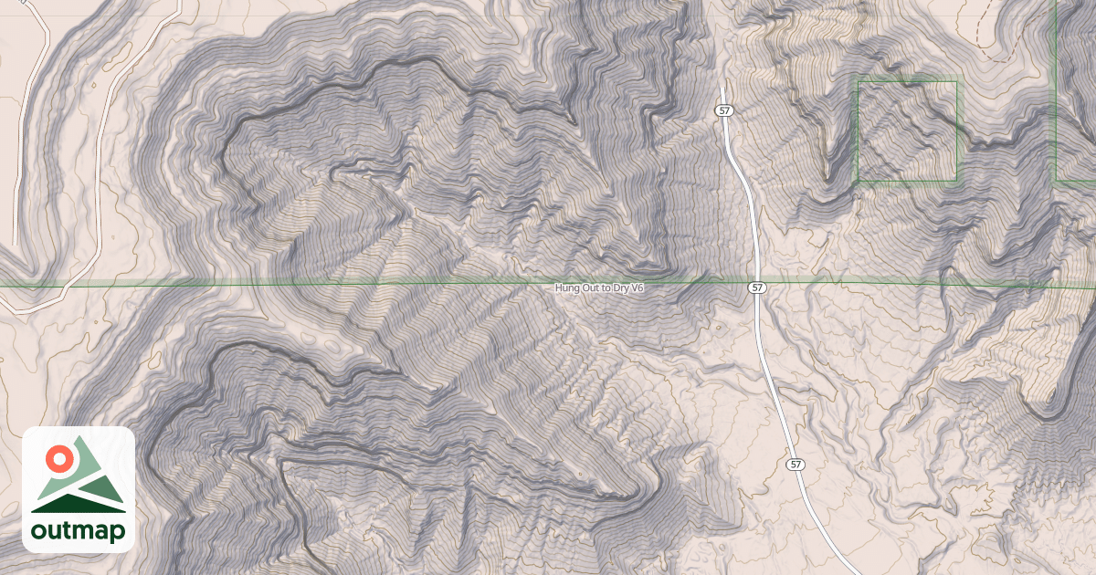 Map of Hung Out to Dry