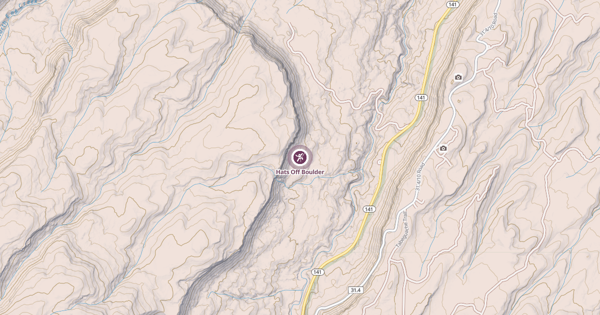 Map preview of Hats Off Boulder