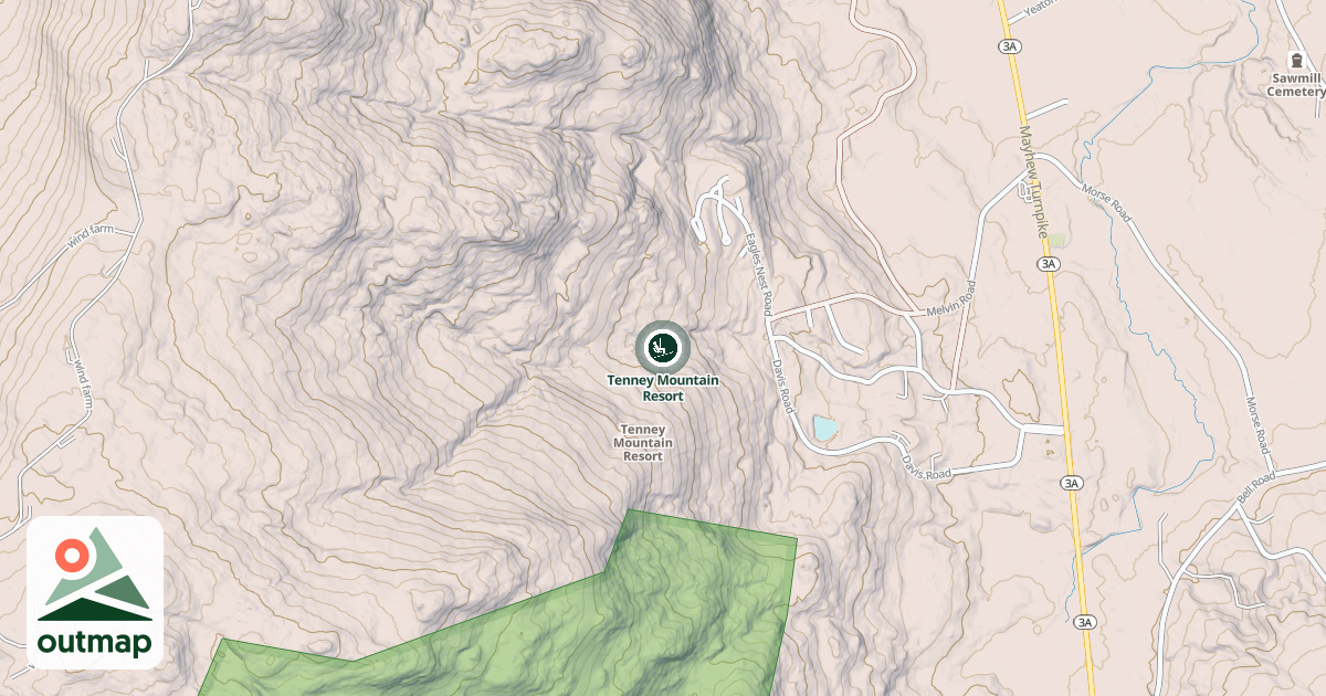 Map of Tenney Mountain Resort