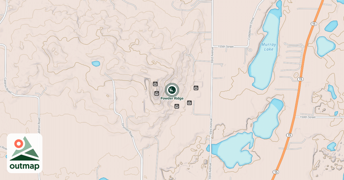 Map of Powder Ridge