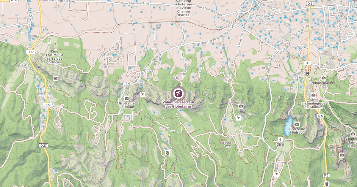 Map preview of Valample - secteur Les Globulaires