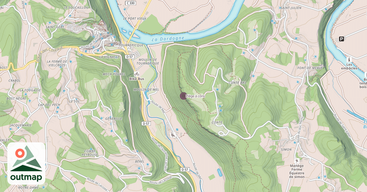 Map of Piège à cons