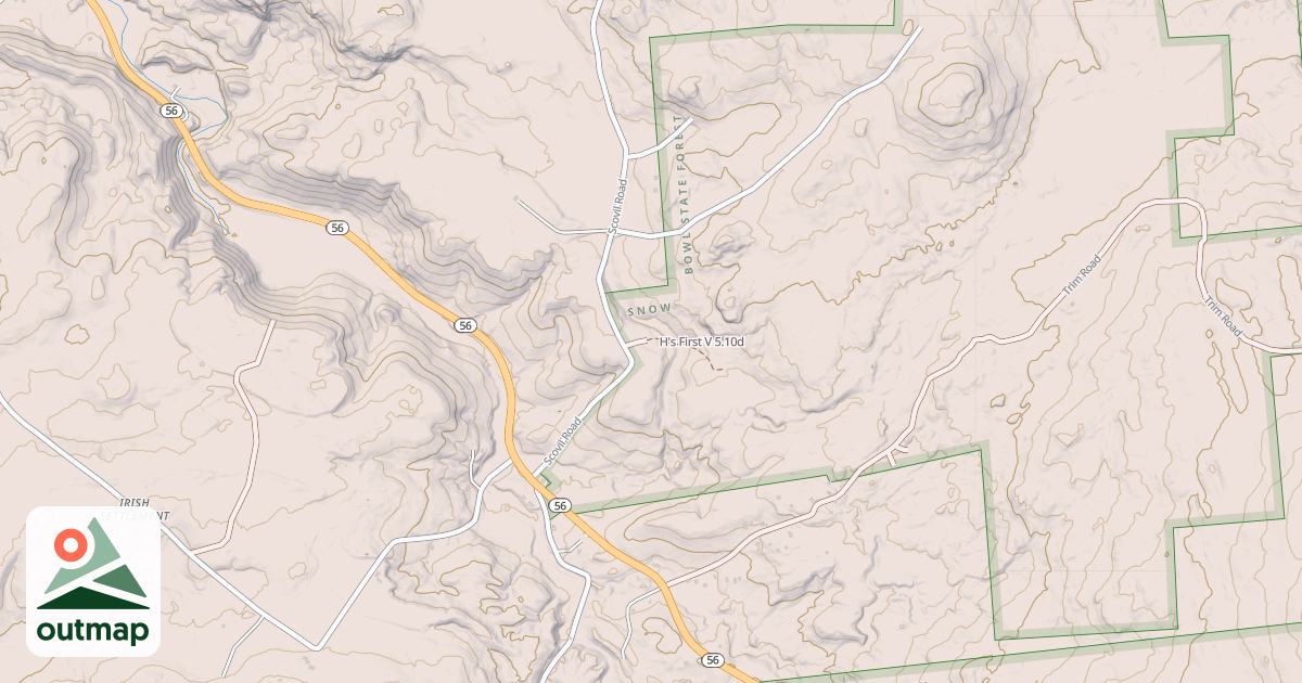 Map of H's First V