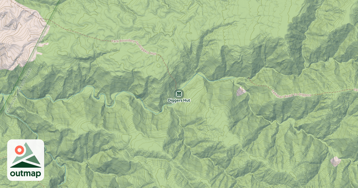 Map of Diggers Hut
