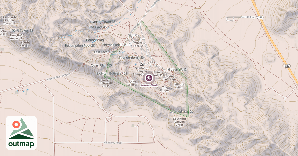 Map of Korean Wall
