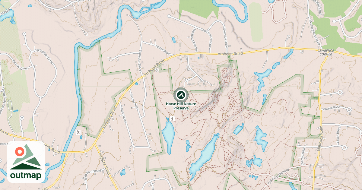Map of Horse Hill Nature Preserve